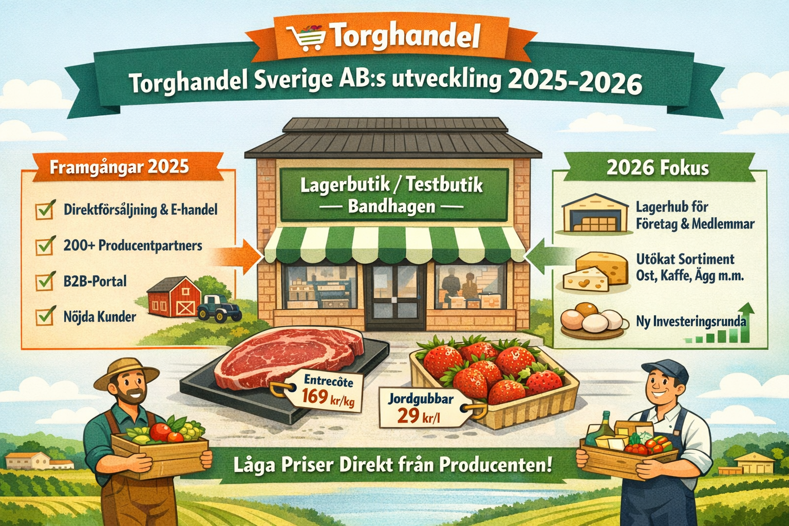 Från dörr till dörr till en ny typ av livsmedelshandel